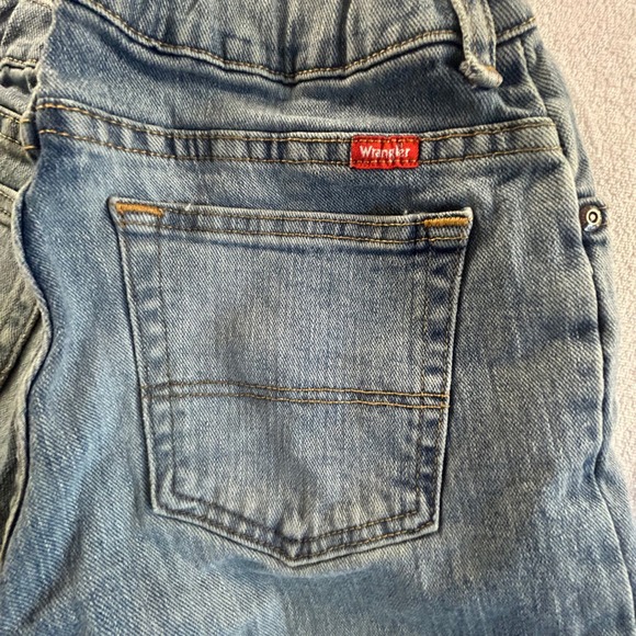 Wrangler Jeans Womens Size 14 Husky Flare Leg Light Wash Denim Pants Stretch - Picture 10 of 10